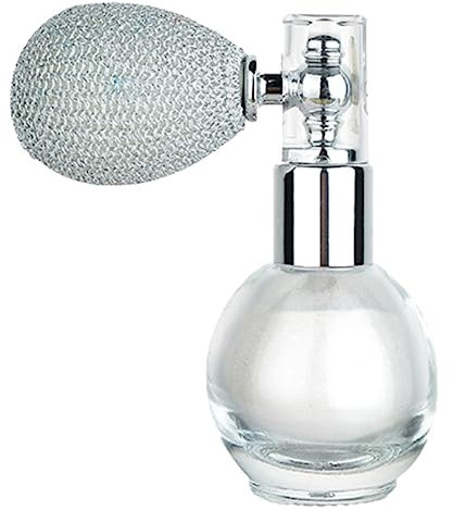KARLOR Körper Glitzer Spray, Gesicht Glitzer Pulver Spray Glitter Spray Ultrafein Highlighter Sprühdose Puder Kosmetik Shimmer Make-up Spray Glitzer Face Body Haar Nagel Glitzer sprühen(silber)