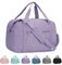 for Easyjet Cabin Bag 45X36X20 Underseat with Laptop Compartment 14 Inch Travel Duffel Bag with Wet Pocket Weekender Overnight Carry on Luggage for Women and Men 25L (Purple)