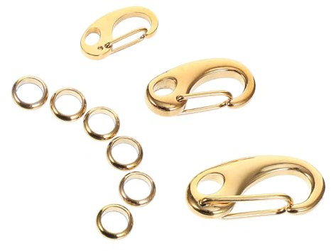 minkissy 3stücke Edelstahl Haken Für Hundemarken-clips Mit Ringen Zum Anbringen An Haustierhalsbändern Und Geschirren Leicht Und Langlebig Geeignet Für Standardmarken