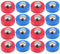 Happyyami 16 Stück Rolle Tisch-Shuffleboard Pucks Für Tisch-Curling-Spiele Shuffleboard-zubehör Tischspiel Rollende Perlen Mini-Shuffleboard-Roller Tischzubehör Ball Plastik Radsatz