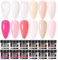 12 Farben Acryl Nagelset Professionelles Polymer für 3D French Nail Manicure Extension Nail Carving, langlebige Beauty-Geschenke
