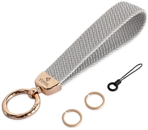 YOYOL Elastisches Schlüsselband am Handgelenk,Schlüsselanhänger, Schlüsselring, Cooler Schlüsselanhänger für Männer und Frauen…