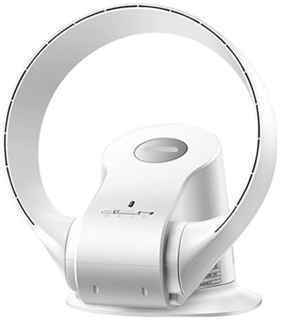 HENXUE Ventilatore da Parete Senza Pale, con Telecomando/Timer, Ventilatore Elettrico da Tavolo Senza Pale, velocità del Vento A 8 velocità, Regolazione Dell'angolo di 120,003
