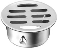 Copertura per scarico a pavimento rimovibile, copertura rotonda in acciaio inox, griglia di scarico a pavimento anti-intasamento, filtro per esterni, tetto, lavelli balcone 50 mm