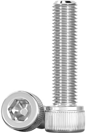 Drenky M6 Cylinder Screws with Hexagon Socket M6 X 35mm Socket Head Cap Screws Bolts DIN 912 (ISO 4762) 304 Stainless Steel Socket Screws Fully Threaded Allen Socket Cap Screws, Pack of 20