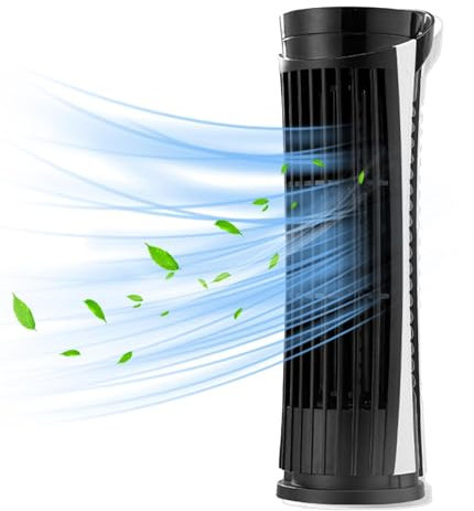 Ventilador de torre de escritorio,Ventilador de escritorio de torre | Ventilador enfriador silencioso | Ventilador de torre de 10 pulgadas para dormitorio, sala de estar, ventilador de piso silencioso