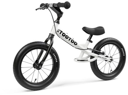Yedoo TooToo XL - Laufrad für Kinder von 3 bis 6 Jahre, ab 95 cm Körperhöhe, mit Luftreifen 14/14, stabilem Rahmen, Fußstütze und zuverlässigen Bremsen, Reflexelementen, Zertifiziert, Gewicht 4,8 kg