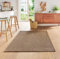 Taracarpet Teppich Flacher Kurzflorteppich für Wohnzimmer, Schlafzimmer und Kinderzimmer auch als Küchenteppich für die Küche in Sisal Optik beige 160x220 cm