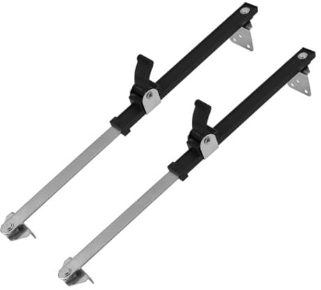 KITANDOVE 2st Fensterstützstange Fenstertürversteller Beschläge Für Fensterläden Fensterriegelschloss Fenstersicherung Schiebefensterverriegelung Fensterbeschläge Black Aluminiumlegierung