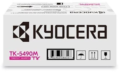 Kyocera TK-5490M Toner Drucker Magenta. Original Tonerkartusche 1T0C22BNL1. Drucker Toner kompatibel für PA2101cx, PA2101cwx, MA2101cfx, MA2101cwfx. Druckertoner für bis zu 2400 Seiten