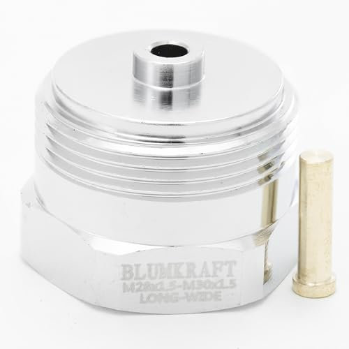BLUMKRAFT Metalladapter für TA Heizkörper M28 x1.5 auf M30 x 1.5 für Thermostat/Thermostatkopf M30x1.5 Stecker (M28 LONGWIDE)