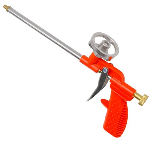 Pistola per Schiuma, Pistola Schiuma Poliuretanica, Pistola in Schiuma PU in Metallo, Pistola a Schiuma di Costruzione per Calafataggio, Sigillatura, Riempimento