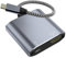 USB C to HDMI 2-in-1 Adapter, Thunderbolt 3 to HDMI Adapter, USB C Hub with PD Charging, Durable Design for MacBook, iPad, iPhone, High-Speed Data Transfer & Power Delivery (Grey)