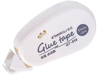 Handicraft Emporium | 6mm*6m Dots Glue Tape | DIY Scrapbooking, Collage, Photo Album | Double Sided Adhesive Roller Tape