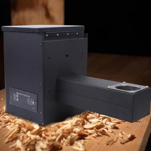 Ahumador eléctrico de pellets con controlador digital de temperatura para barbacoa, hornear, asar y estofar