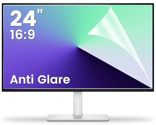F FORITO 2-Pack 24 inch 16:9 Matte Anti Glare Computer Screen Cover, Anti Glare Eye Protection Film Compatible with All 24 Widescreen Monitors with 16:9 Aspect Ratio (20.9W x 11.8H) Not for 16:10