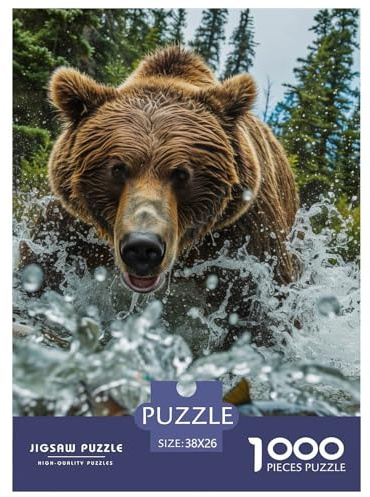 Brauner Bär Puzzles 1000 Teile Bach Puzzles EIN Herausforderndes Rätsel 100% Recycelter Pappe Für Erwachsene Kinder 38x26cm/1000pcs