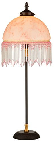 Casa Padrino Barock Tischleuchte/Tischlampe Mehrfarbig Ø 20 x H. 54 cm - Barockstil Möbel