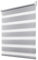 Deswell Doppelrollo Klemmfix ohne Bohren Grau B100 x H150 cm (Stoffbreite 96cm) Rollos für Fenster ohne Bohren für Fenster mit Lichtdurchlässig & Verdunkelnd/Höhe Stufenlos Verstellbar