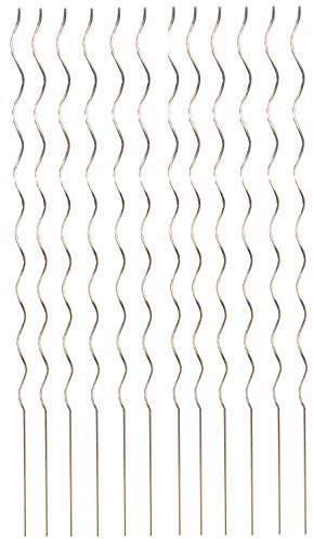 Selections Tomato Spiral Support Metal Stakes Galvanised Pack of 12 (1.6m)