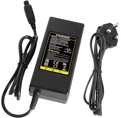 ARyee 42V 2A Power Supply Adapter Charger Compatible with Electric Scooter, Balance Scooter, Drifting Board, Unicycle, Electric Bike with 36V Li-on Battery Pack(3 Prong Inline)