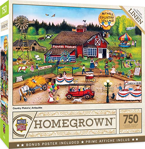 MasterPieces 750 Piece Jigsaw Puzzle for Adults, Family, Or Kids - Country Pickens - 18x24