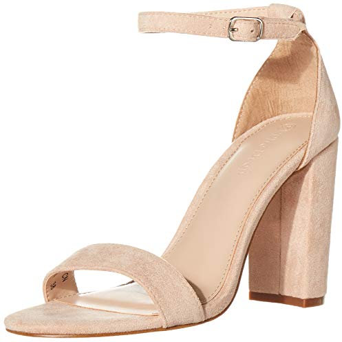 The Drop Rebecca Strappy - Sandali con tacco alto da Donna, Rosa Microsuede, 39 EU