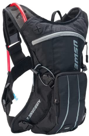 USWE Trinkrucksack Airborne 3 L Polyester schwarz/grau, Unisize