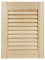 DecoMeister Puerta de Lamas Tipo Persiana de Lumbrera de Celosía de Madera Maciza de Pino Para Armarios Frente de Mueble con Listones Abiertos de Dimensiones 294x395 mm Producto Individual