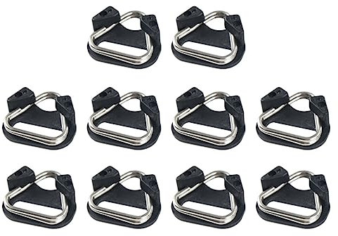 Mobestech 10pcs Dslr Camera Straps Black Lanyards Camera Straps Buckle Adapter for Stainless Steel Buckle