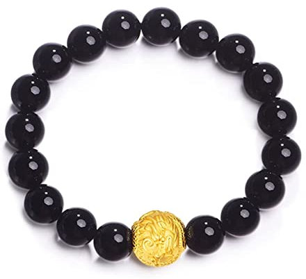 Epinki Gold 18K Armbänder Damen, Frauen Armbänder Drachen Kugel Gliederarmband Damen Echter Schmuck