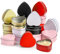 Dicunoy 20 Pack 2 oz Metal Tins with Lids, Heart Shaped Tin Boxes, Empty Candle Jars Cans, Valentine's Gifts Storage Containers for Candies, Treasures, Presents, Thanksgiving, Christmas, New Year