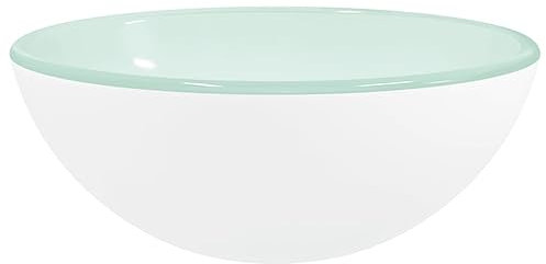 Lavabo Verre trempé 30x12 cm Blanc