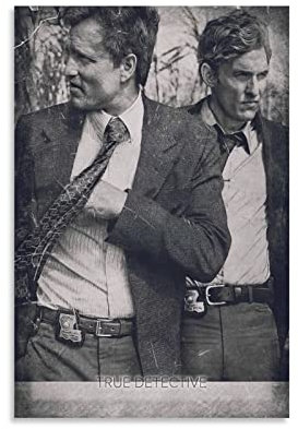 ACIDI Kunstdruck Poster 30 * 50cm Woody Harrelson Matthew McConaughey Drucken Bilderbilder für Wohnzimmer Schlafzimmer Dekoration Kein Rahmen