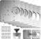 Piastra di riparazione Della Cerniere,Repair Brackets Plates,Piastre di Montaggio della Cerniera della Porta,piastra di installazione della cerniera di montaggio per cucina, armadio (esPlateado6PCS)