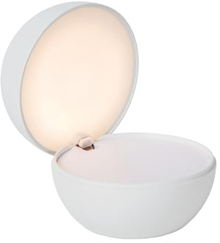 Lucide CLIPPER - wiederaufladbare Tischlampe - Akku/Batterie - Ø 12 cm - LED - 1x2,2W 2700K - Weiß