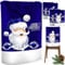 KESSER® Premium Weihnachtsstuhlüberzug 4er Set Stuhlhussen für Weihnachten Nikolausmütze Stuhlbezug Husse Weihnachtsdeko für Stühle Überzieher - Stuhlabdeckung im weihnachtlichen Design