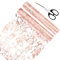 Tischläufer Rosa Rolle 2 Stück Glänzend Roségold 10Mx28CM Polyester Glitzer Tüll für Hochzeiten, Geburtstage, Weihnachten, Party, Taufen usw