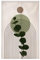 Surwin Japanese Noren Doorway Curtain Green Nordic Cotton Linen Door Curtain Window Treatment Tapestry for Decorative Kitchen Partition Bistro Shading Home (85x180cm,Plant)