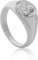 BOSONS Hug From Heaven Gold-Gedenkengel-Ring, 18 Karat vergoldeter Schutzengel-Klobenring, Engel-Amor-Siegelringe, Engelsflügel-Ring, Klobige Ringe, Vintage-Glücksamulett (Silver)