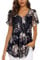 ACDAY Ladies Tops Women Blouses and Shirts Short Sleeve Shirts for Womens UK Flowy Summer Top for Women Tunic Tops for Leggings Dressy Casual Chiffon Top for Womens Lightweght Mesh Tunic Tops