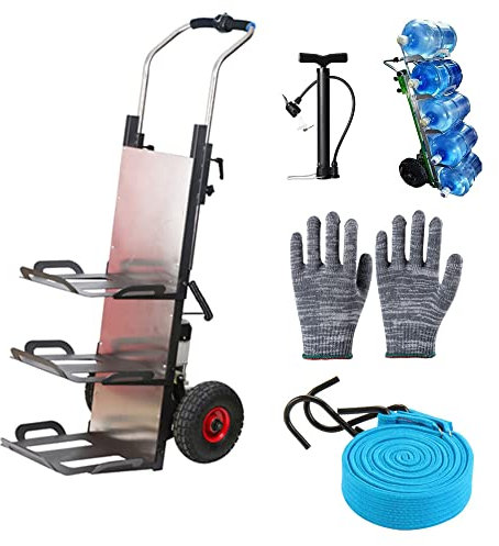 CRBUDY Carrello Elettrico per Scale, Carrello per Scale Elettrico da 650 W, con Batteria al Litio Rimovibile e Batteria a Lunga Durata, Motore Senza spazzole, carico Massimo: 200 kg