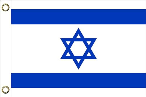Israel Flagge Fahne | 150 cm x 90 cm / 90 x 150 cm | Wetterfest & Langlebig | Polyester mit zwei Ösen