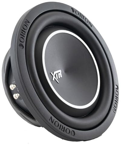 Orion XTR Series XTR8SWD4 8 Slim Car Subwoofer, 1200W Peak Power, 300W RMS, Dual 4 Ohms, UV Coated Cone, NBR Surround - Compact OEM Replacement for Lexus, BMW
