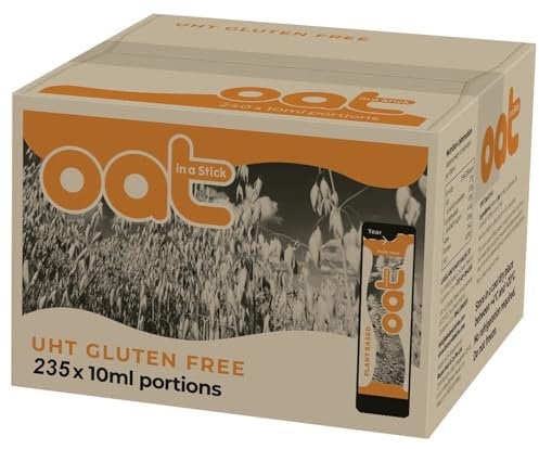 235x Plant Based Long Life UHT Oat Drink 10ml Milk Sticks Portions Sachets Lakeland