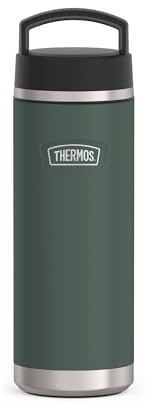 THERMOS Icon Beverage Bottle 0,71 l, verde/forest mate, termo de acero inoxidable de 710 ml, botella aislada, 18 h caliente/24 h frío, apto para lavavajillas, absolutamente hermético, libre de BPA