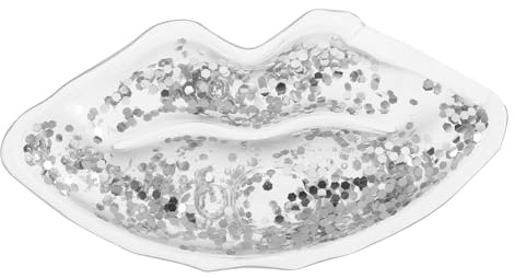 minkissy Kühlendes Lippen-gel-pad Mit Glitzer-dekoration Wiederverwendbares Großes Kompressionspack Für Lippenpflege Zur Linderung Von Trockenheit Und Schwellungen
