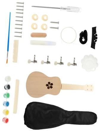 BRIGHTFUFU Ukulele Für Anfänger-kit 21-Zoll-selbstgemachte Ukulele Montageanleitung Geeignet Für Familienzeit Eltern-Kind-aktivität