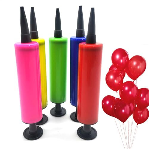 Pompe à air de gonflage pour Ballons - Gonfleur de Pompe à Ballon Portable | Pompe à Main pour gonflables, flotteurs de Piscine, guirlandes de fête (Couleur aléatoire)