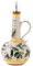 CGTQROVR Bottiglia di distributore di Olio d'oliva in Ceramica da 700 ml di Olio d'oliva con beccuccio e Maniglia per da Cucina aceto